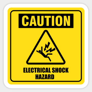 Danger High Voltage - Electrical Shock Hazard Sticker